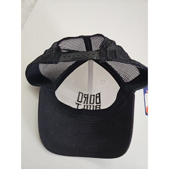 BORO BUILT ADJUSTABLE SNAPBACK TRUCKER/MESH HAT/CAP, BLACK, PARTY/FUN/OUTDOOR - Picture 2 of 5